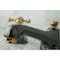 Kingston Brass NS4469BX 8" Widespread Bathroom Faucet, Black Stainless Steel/ Brass NS4469BX - alternate 5